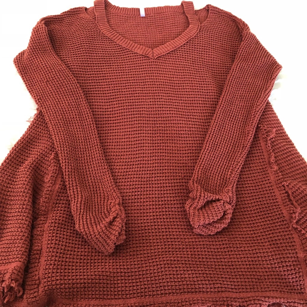 Rust PinkBlush Sweater Tunic